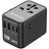 Verbatim | 5Port 70W GaN III Travel Adapter