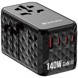 Verbatim | 4Port 140W GaN III Travel Adapter