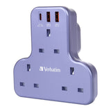 Verbatim | 3-Position PD & QC 3.0 T-Type Expansion Power Socket