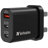 Verbatim | 3 Port 30W PD 3.0 GaN Charger