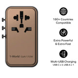 MOMAX | 170W GaN Convenient Travel Socket UA17