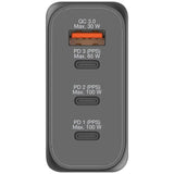 Verbatim | 4 Port 100W PD 3.0 GaN Travel Charger