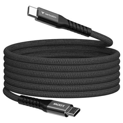 Verbatim | Sync & Charge 100W c to c 磁吸折疊連接線