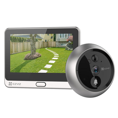 EZVIZ 螢石 | 1080p 全無線智能貓眼攝像頭+門鈴DP2C