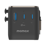 MOMAX | 100W 伸縮充電線 4接口旅行充電插座 UA25