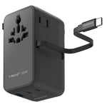 MOMAX | 100W GaN 4插口及 USB-C 充電線旅行插座 UA25