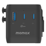 MOMAX | 100W GaN 4插口及 USB-C 充電線旅行插座 UA25