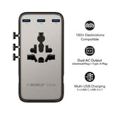 MOMAX | 205W 7插口雙 AC 旅行充電插座 UA28