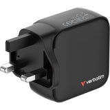 Verbatim | 65W 迷你 GaN 牆式充電器 (帶顯示屏+英規插頭)