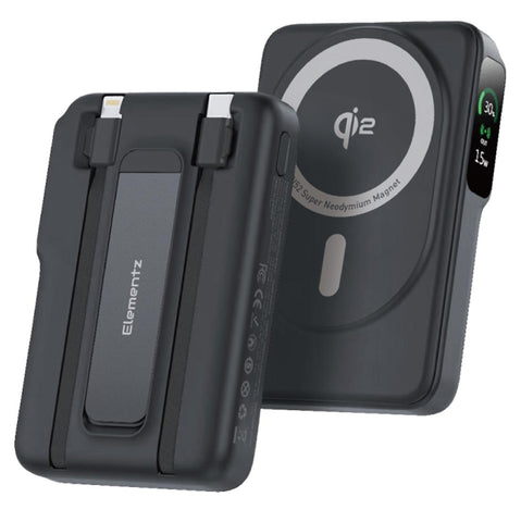 Elementz | 10000mAh 5合1 磁吸無線流動充電池