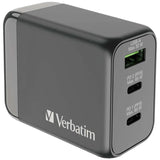 Verbatim | 3 Port 65W PD 3.0 GaN 旅行充電器