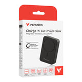 Verbatim | Charge 'n' Go 20000mAh Magnetic Wireless Mobile Rechargeable Battery 